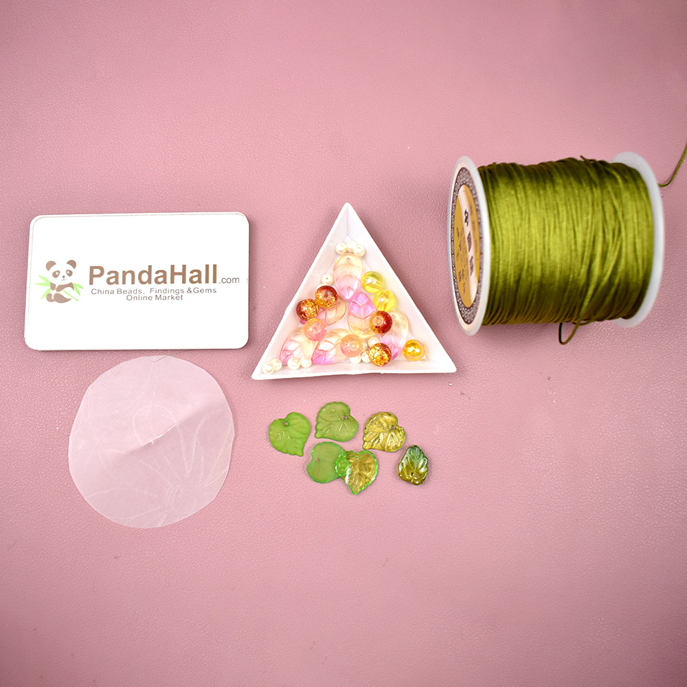 Термоусадочный пластиковый плетеный цветочный браслет