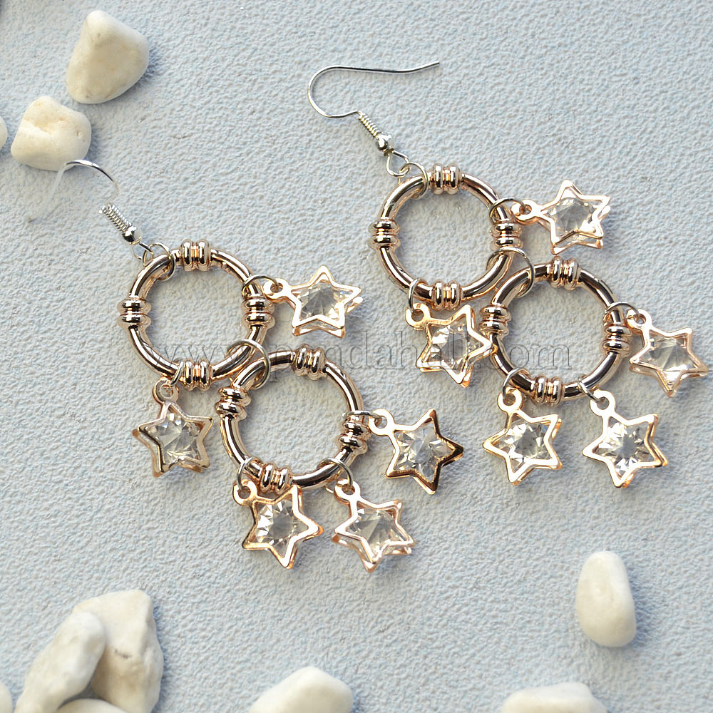 Star Charms Hoop Earrings Pandahall Inspiration Projects