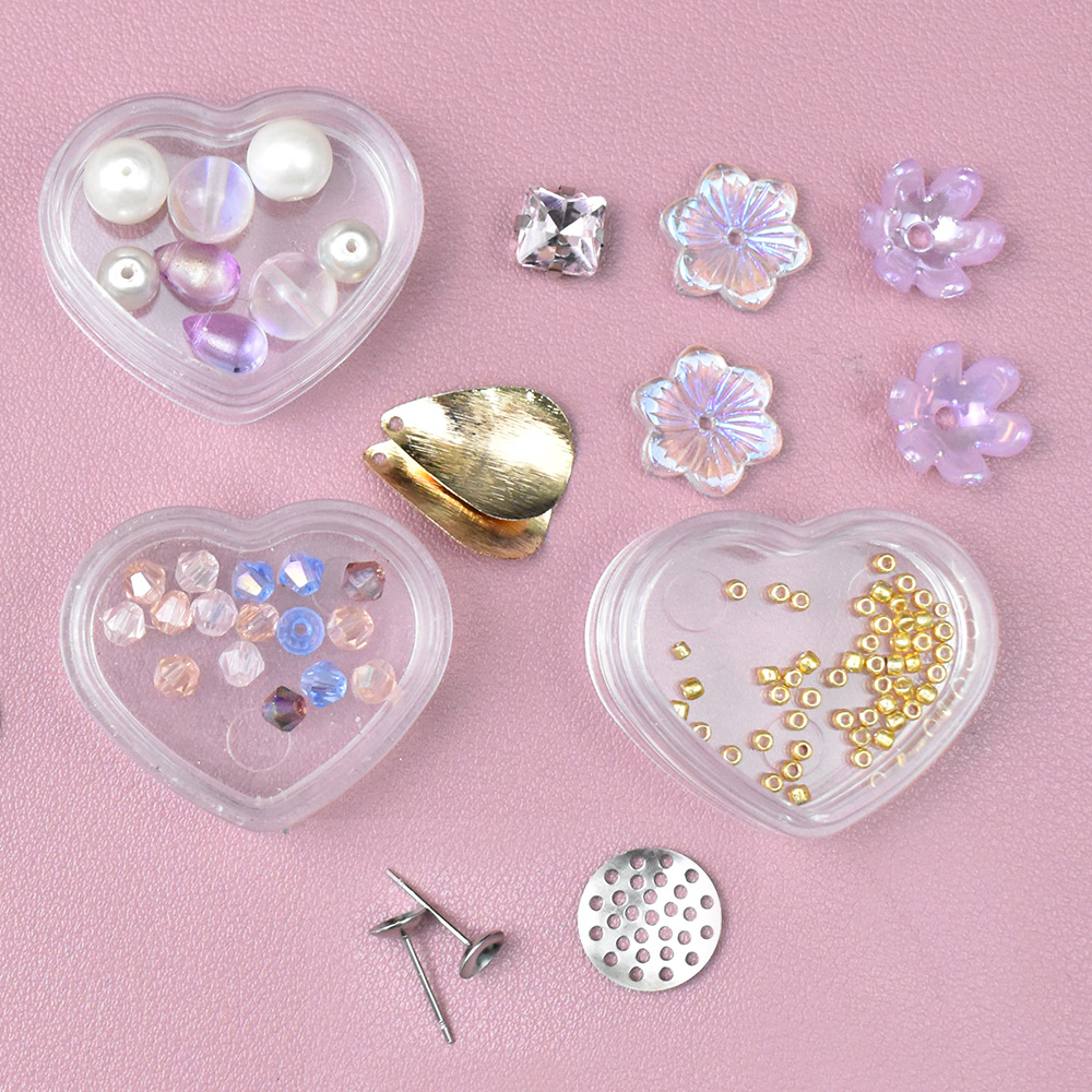 Винтажные серьги из бисера в стиле сада