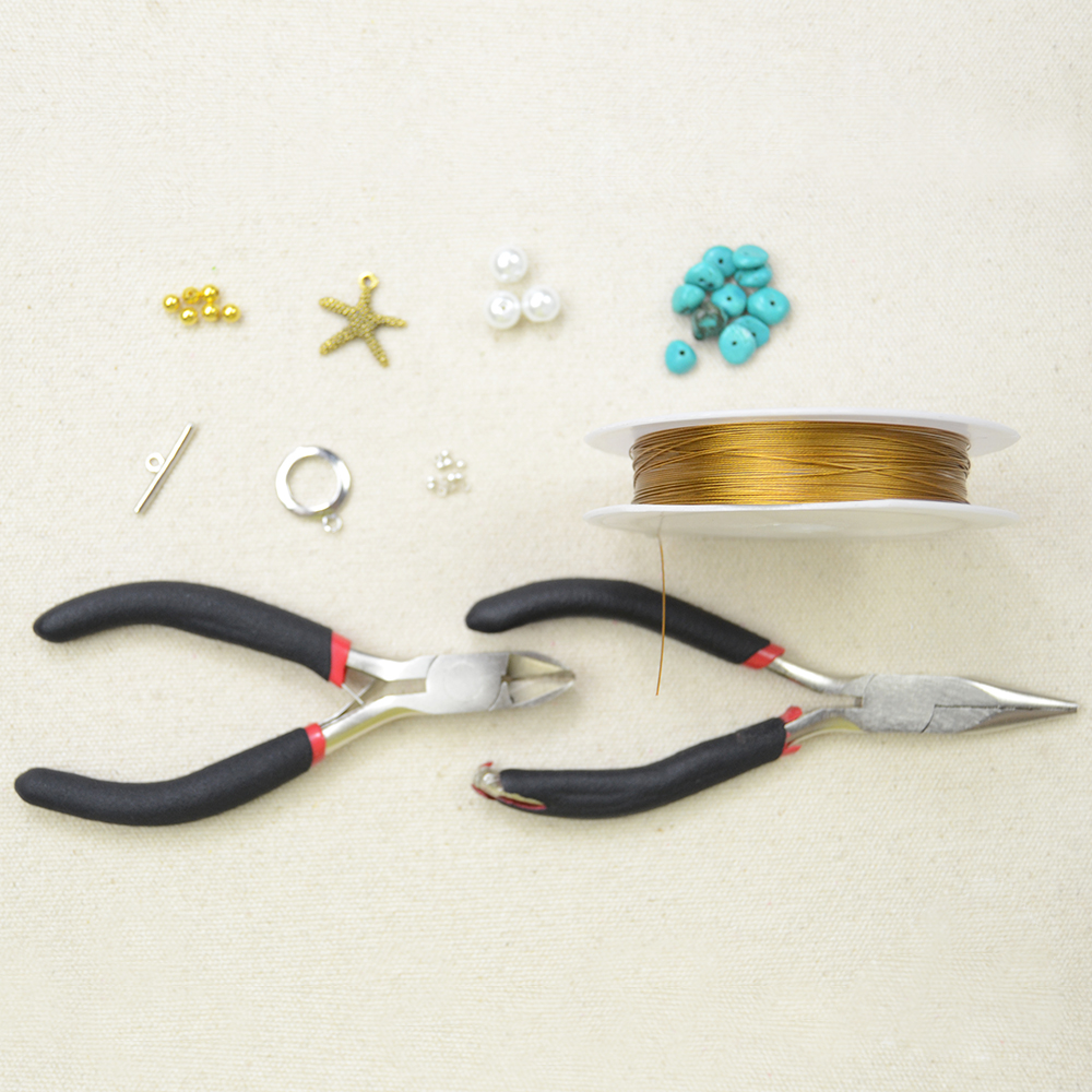 Lässiges Charm-Armband im Ozean-Stil