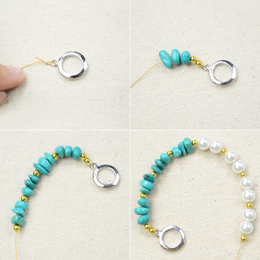 Lässiges Charm-Armband im Ozean-Stil