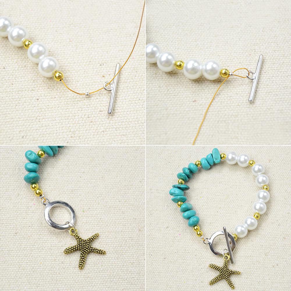 Lässiges Charm-Armband im Ozean-Stil