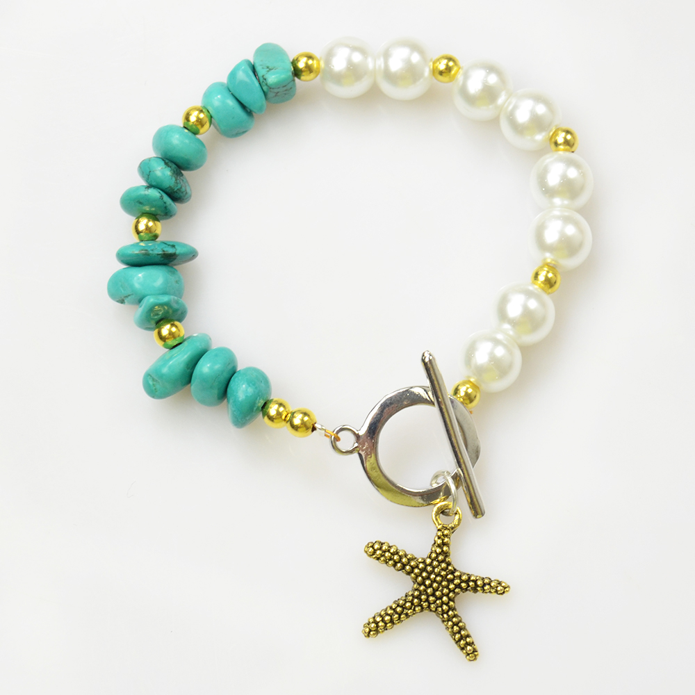 Lässiges Charm-Armband im Ozean-Stil