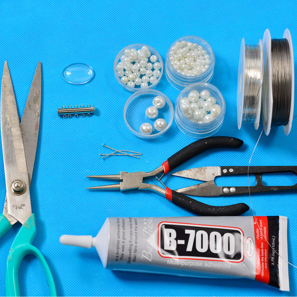 Колье-чокер с многониточным жемчугом-2