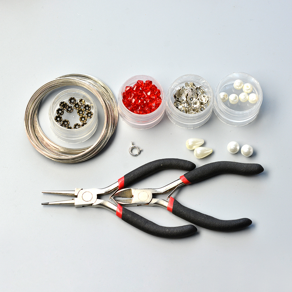 Простой браслет с жемчужным цветком-2