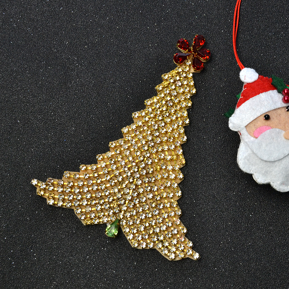 Рождественская елка из страз своими руками