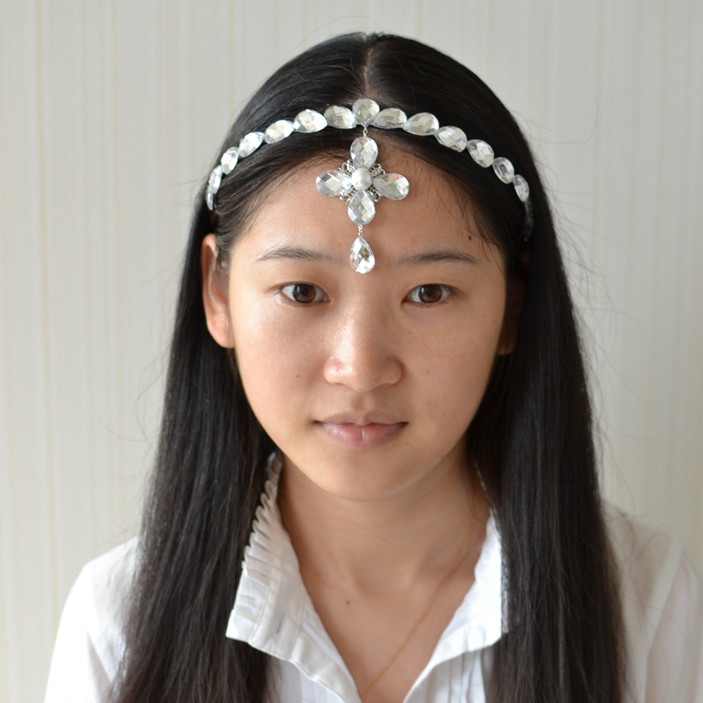 Повязка на голову богини со стразами