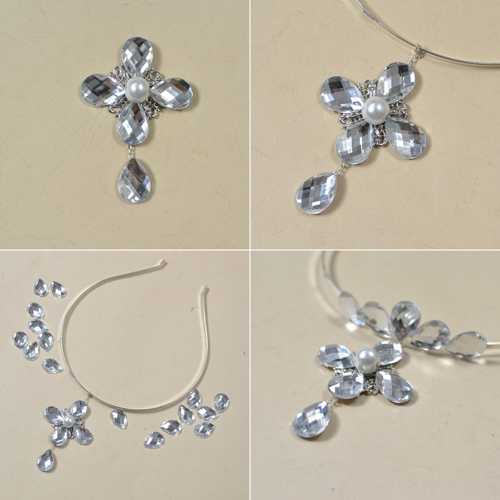 Повязка на голову богини со стразами