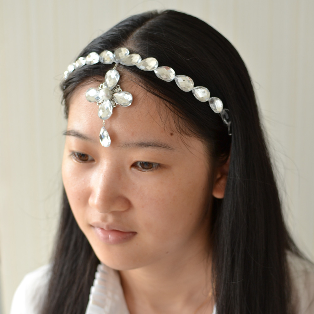 Повязка на голову богини со стразами