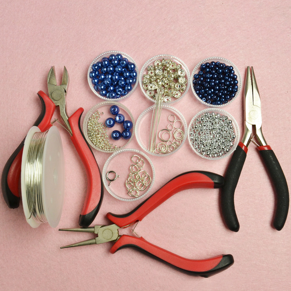 Простой браслет из синего жемчуга-2