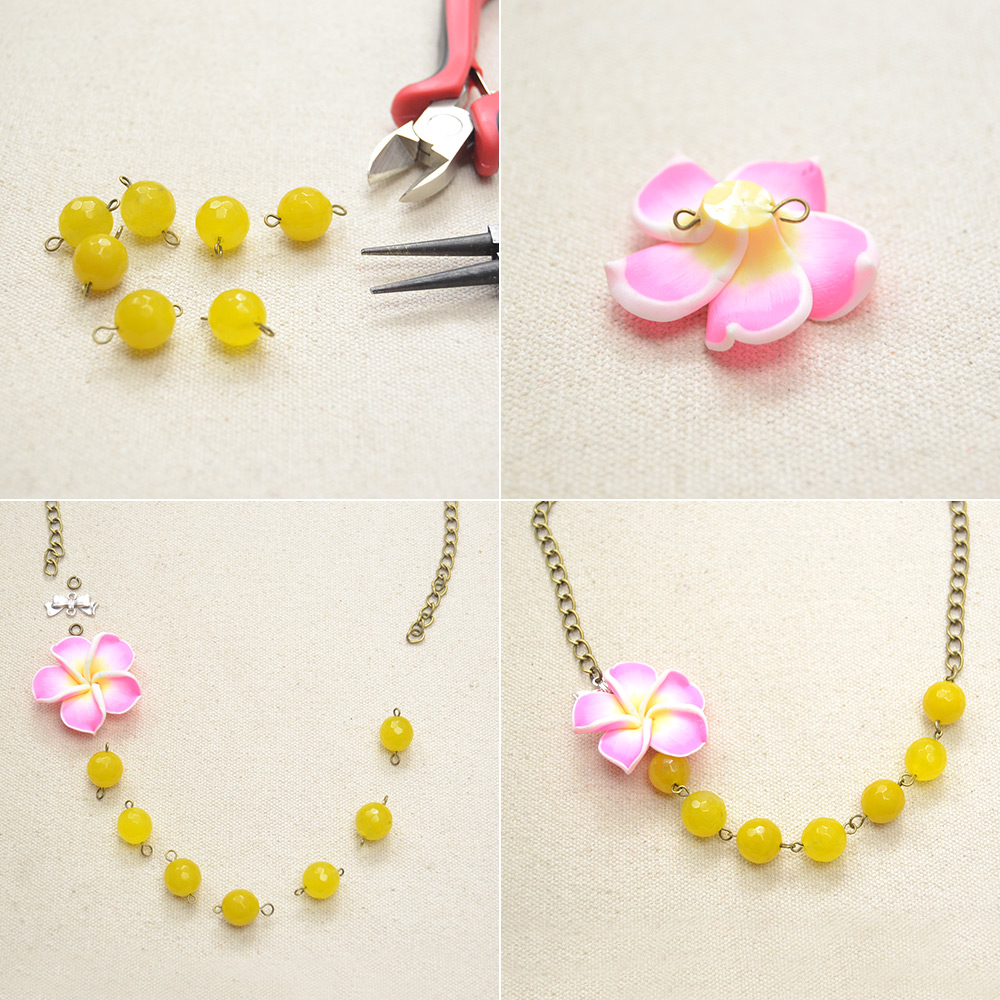 Fresh Flower Chain Necklace | Pandahall Inspiration Projects