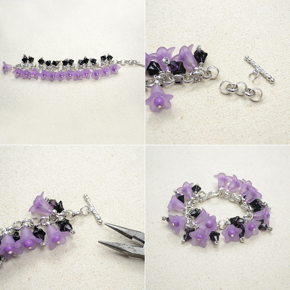 Браслет с цветочной гроздью-4