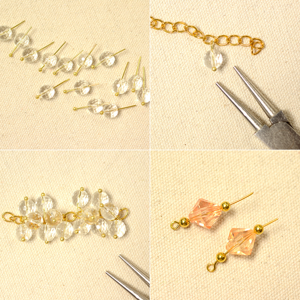 Einfaches Kristall-Cluster-Armband