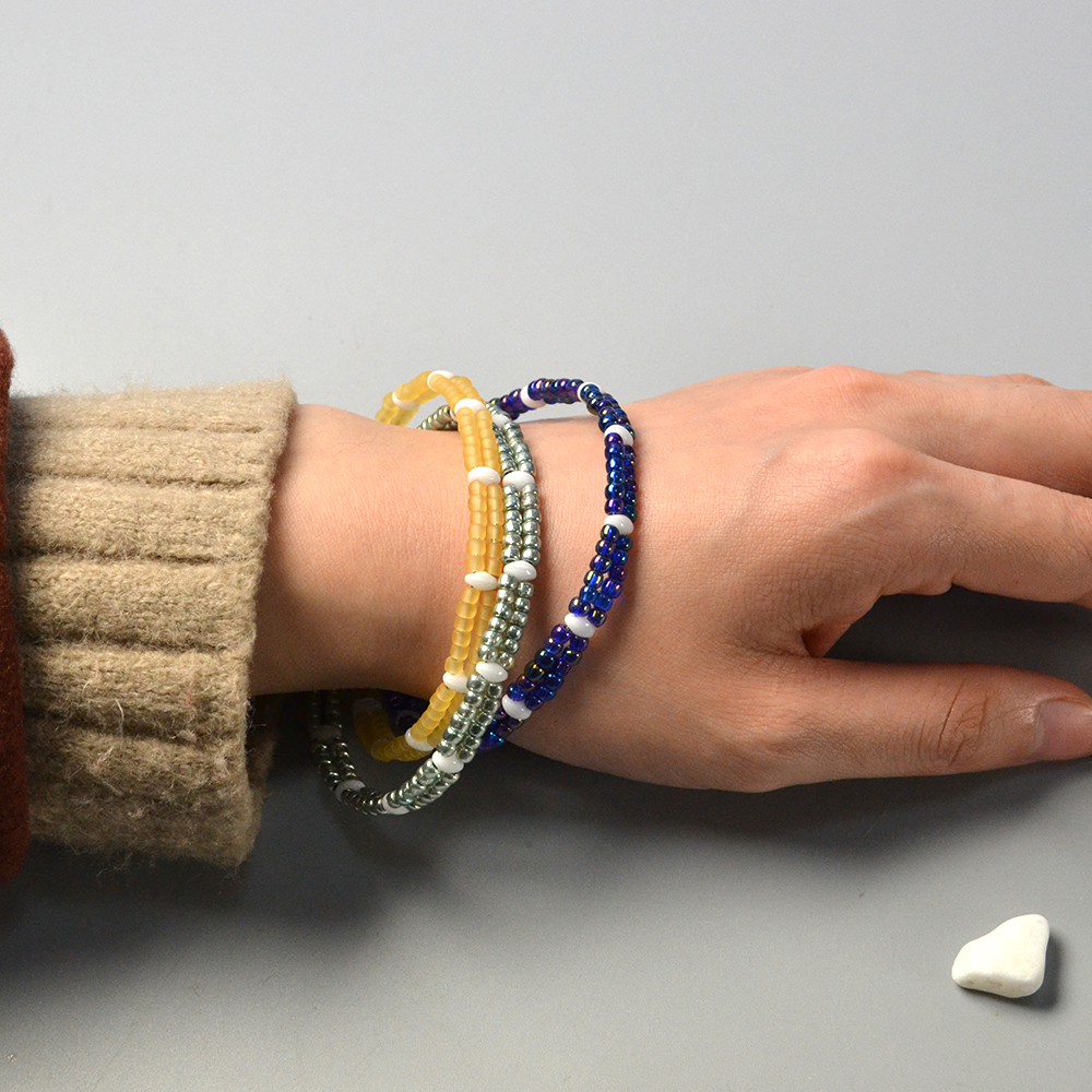 Wickelarmband aus Saatperlenperlen