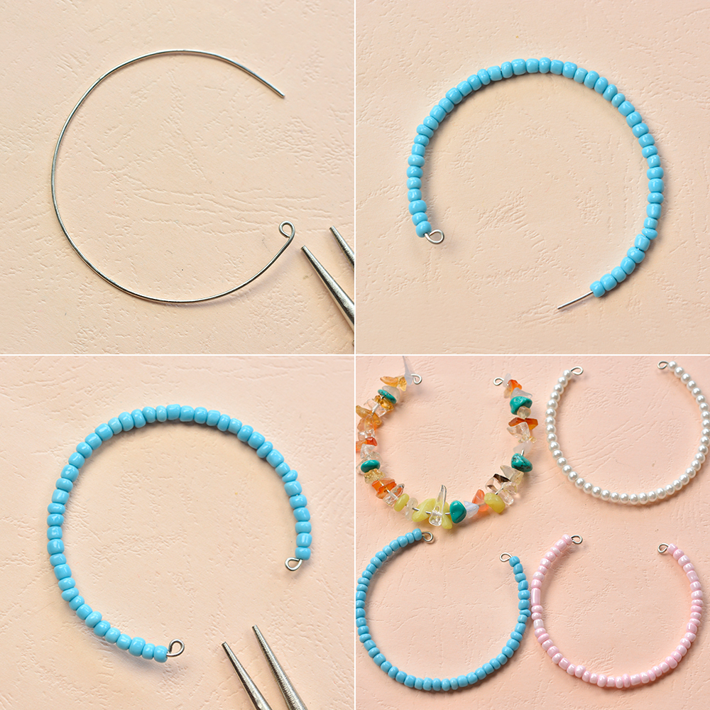 Многожильный браслет с подвесками-3