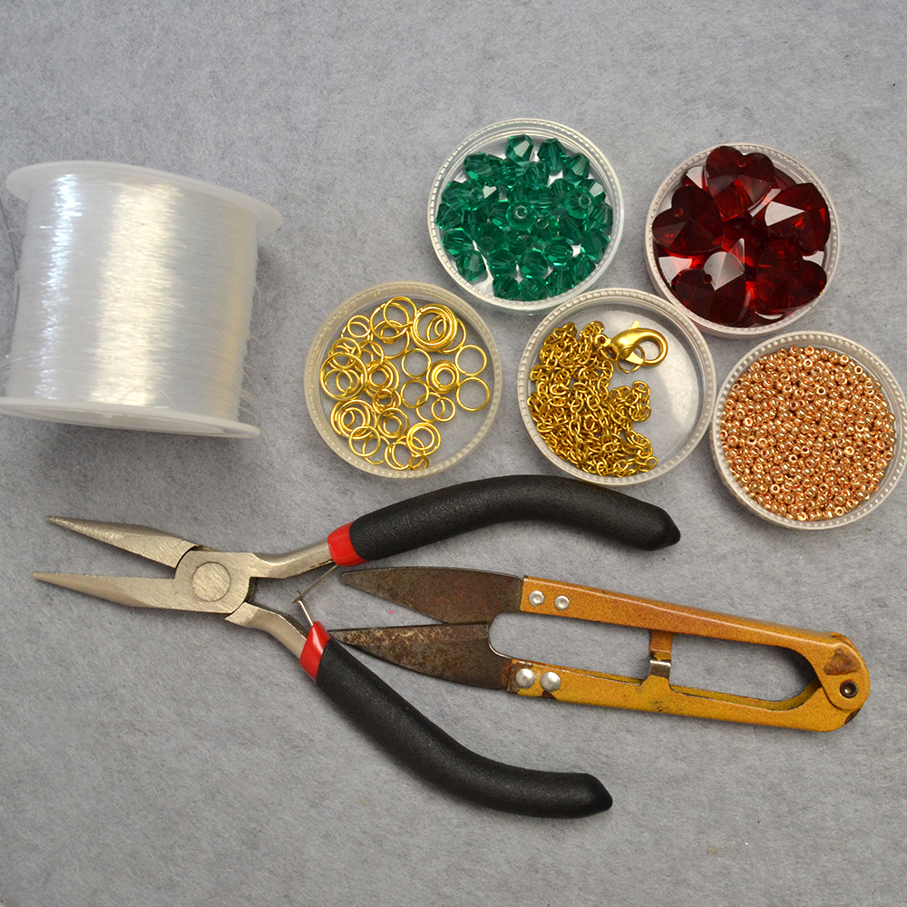 Ожерелье с подвеской в виде цветка из стеклянной бусины-2