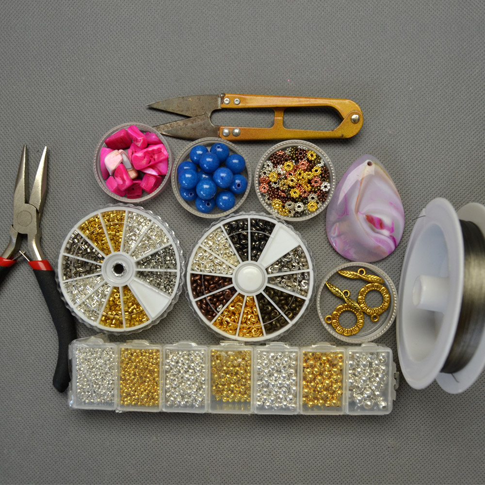 Ожерелье из пресноводных ракушек с подвеской из агата-капли-2