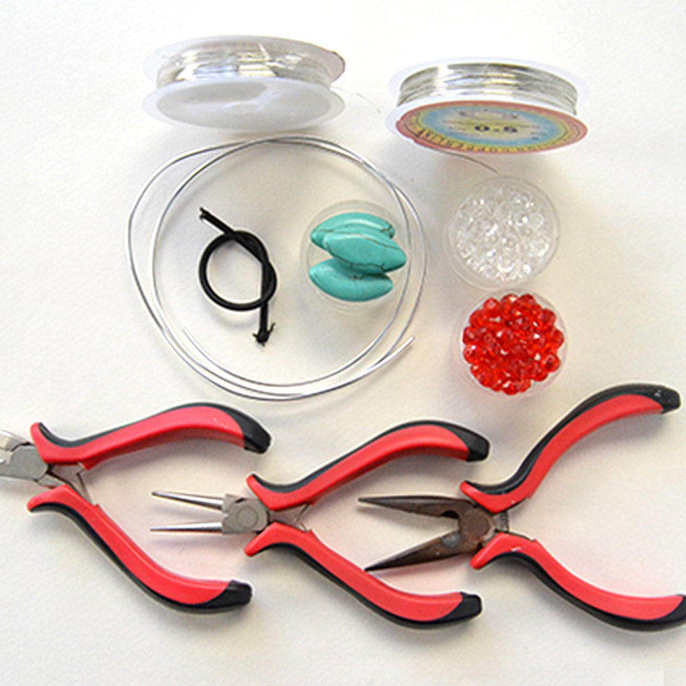 Элегантная подвеска-ваза с бирюзой и стеклянными бусинами-2