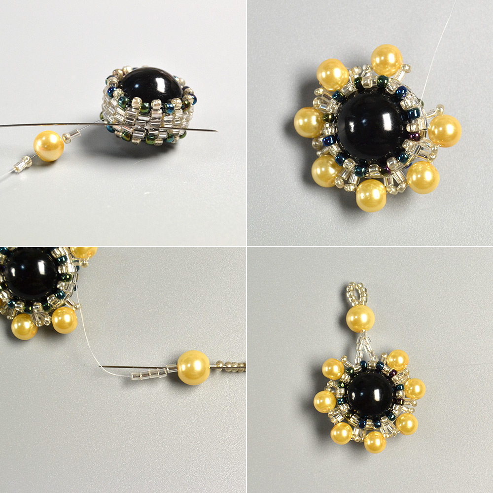 Modischer Ohrring mit hübscher Perle
