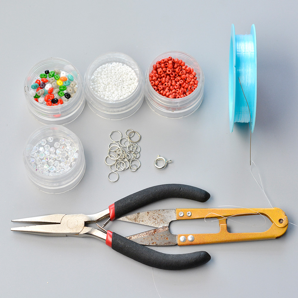 Черно-белый браслет с двумя отверстиями-2