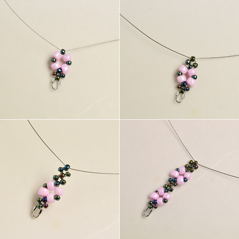 Rosa Armband mit süßen Saatperlenperlen
