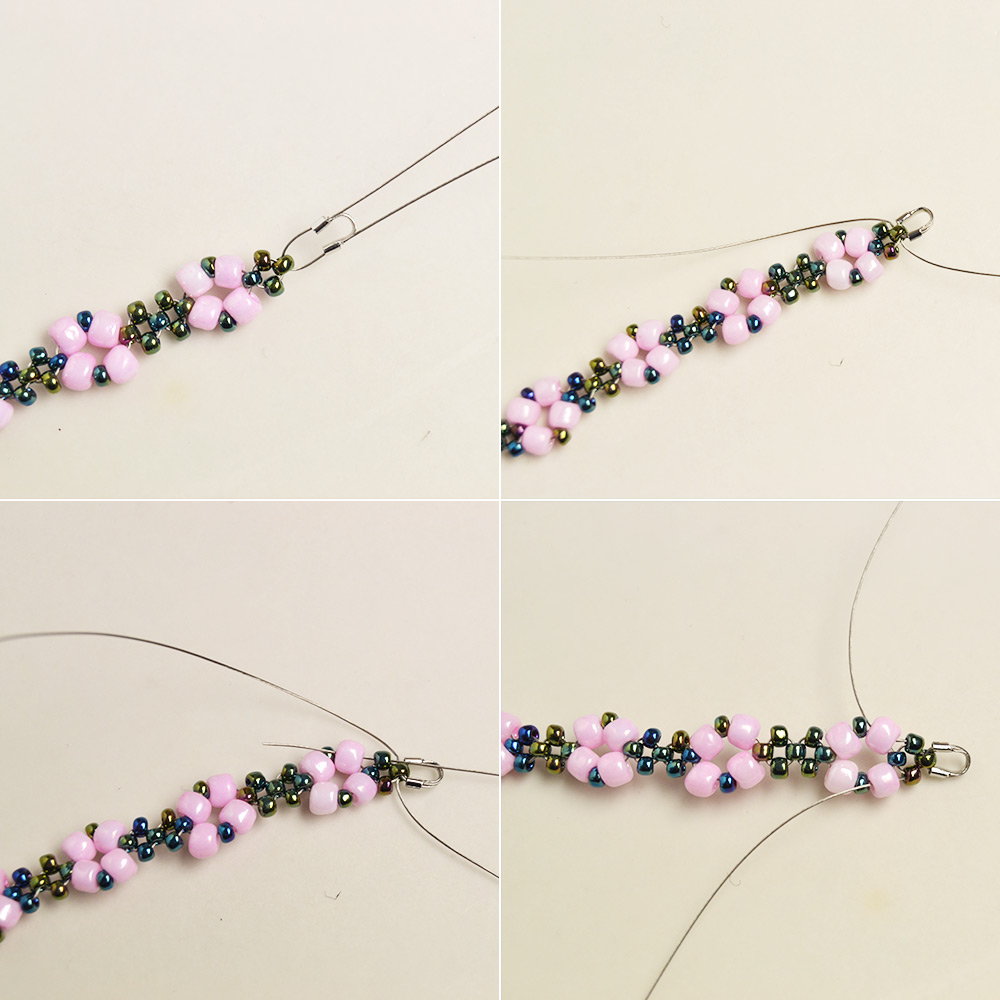 Rosa Armband mit süßen Saatperlenperlen