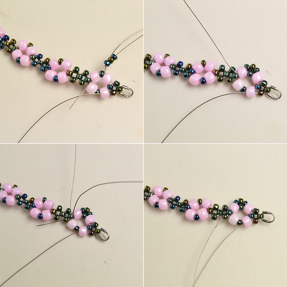 Rosa Armband mit süßen Saatperlenperlen