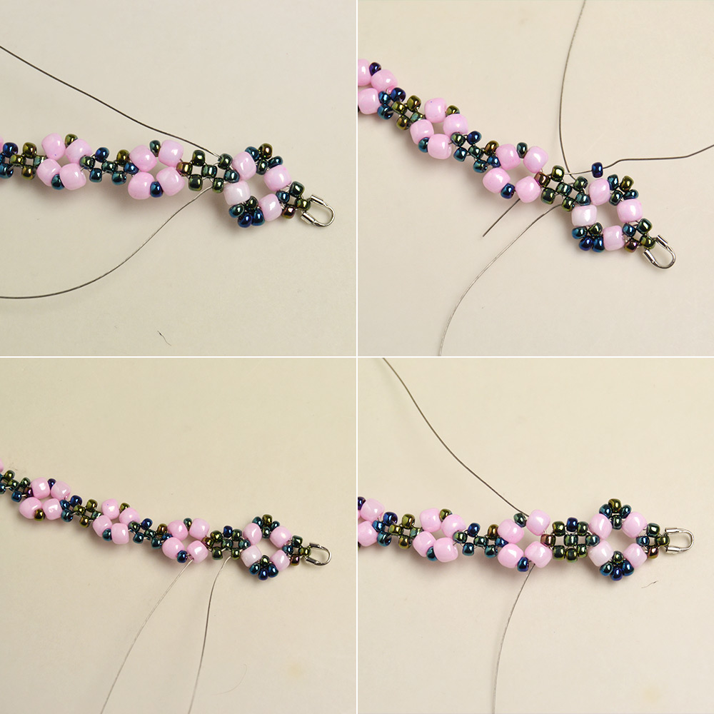 Rosa Armband mit süßen Saatperlenperlen
