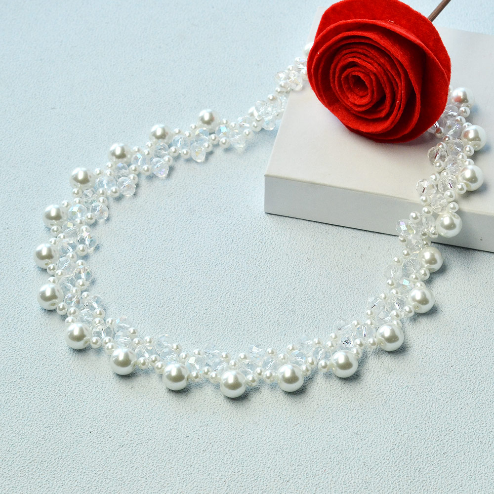 Романтическое свадебное ожерелье