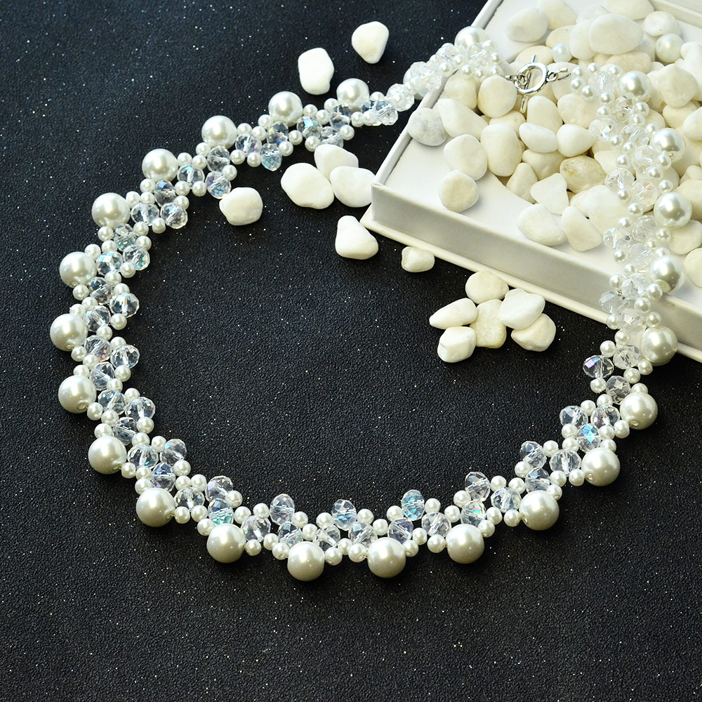 Романтическое свадебное ожерелье