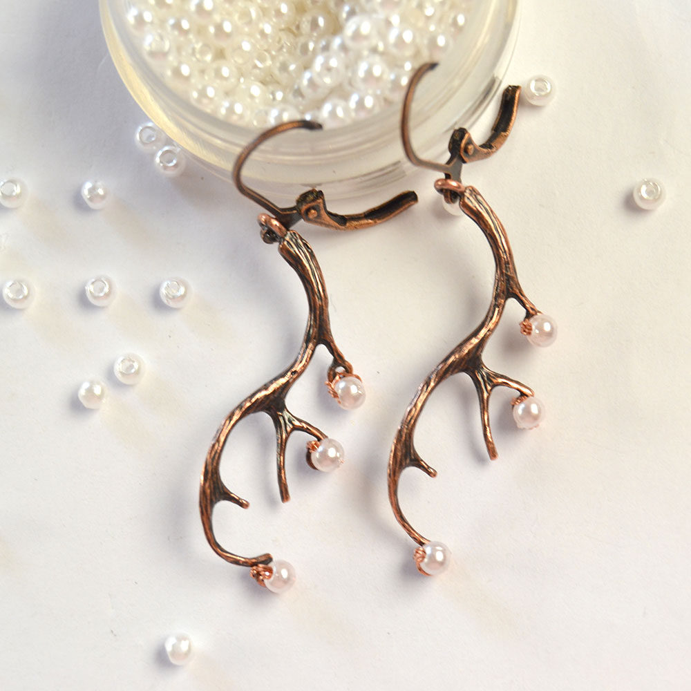 Серьги с рогами-4