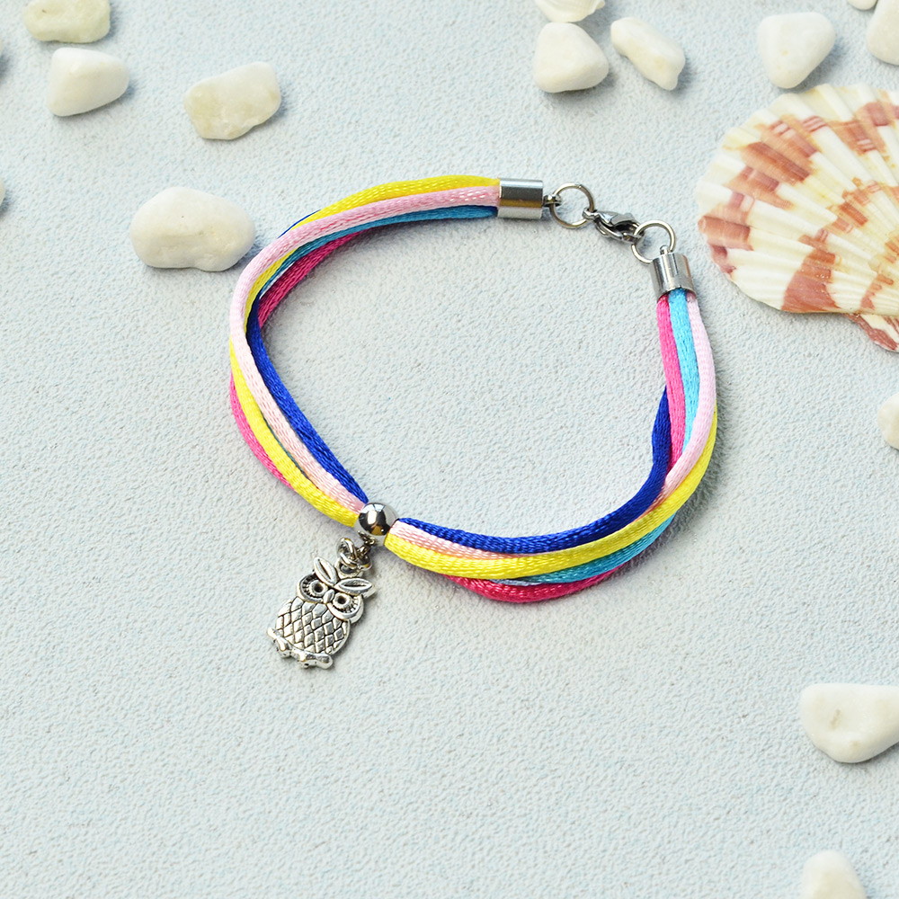 Браслет с подвеской в виде совы-1