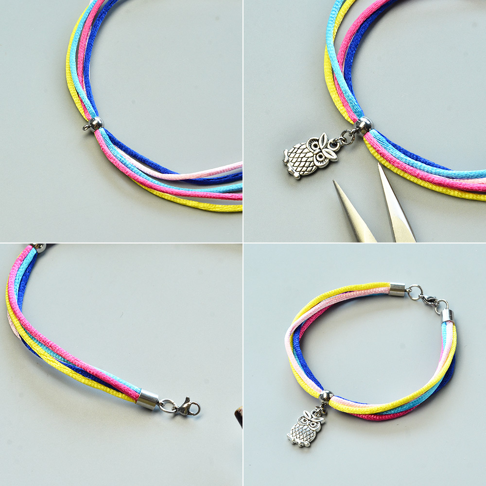 Браслет с подвеской в виде совы-3