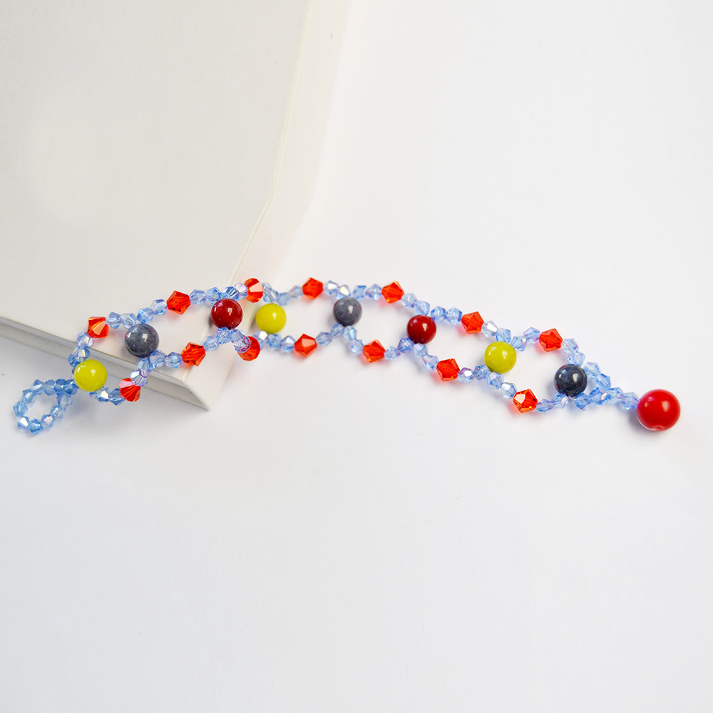Perlenarmband mit Glasperlen