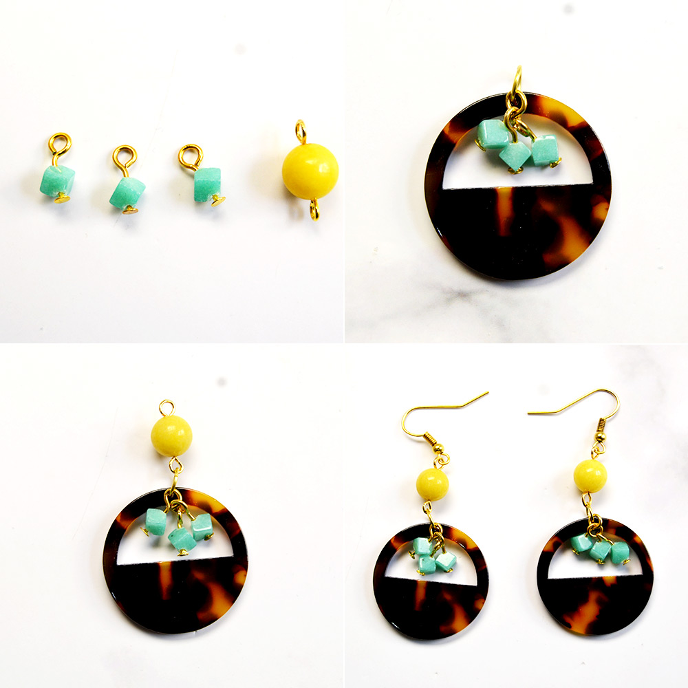 Уникальные серьги с нефритовыми бусинами-3