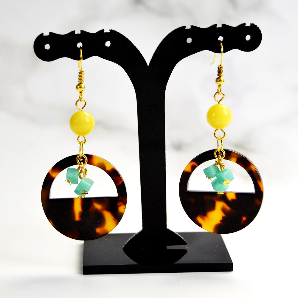 Уникальные серьги с нефритовыми бусинами-4