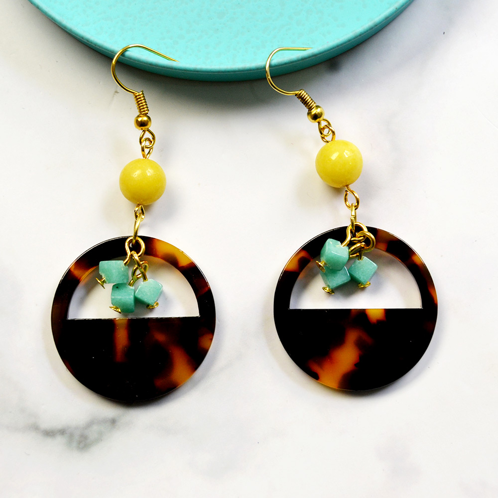 Уникальные серьги с нефритовыми бусинами-7