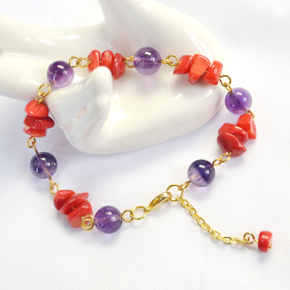 Браслет из бусин из щебня-1