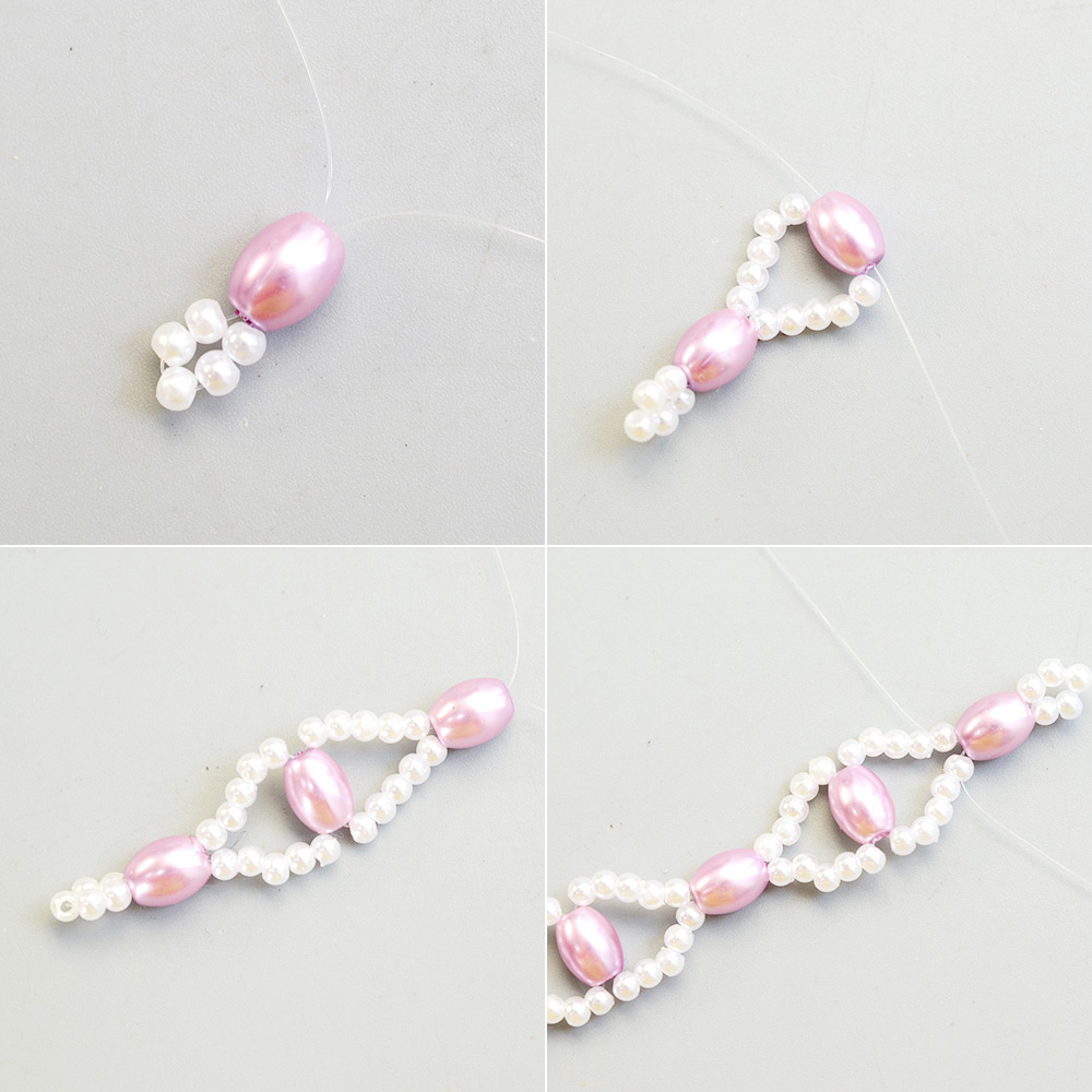 Браслет из сладкого розового жемчуга-3