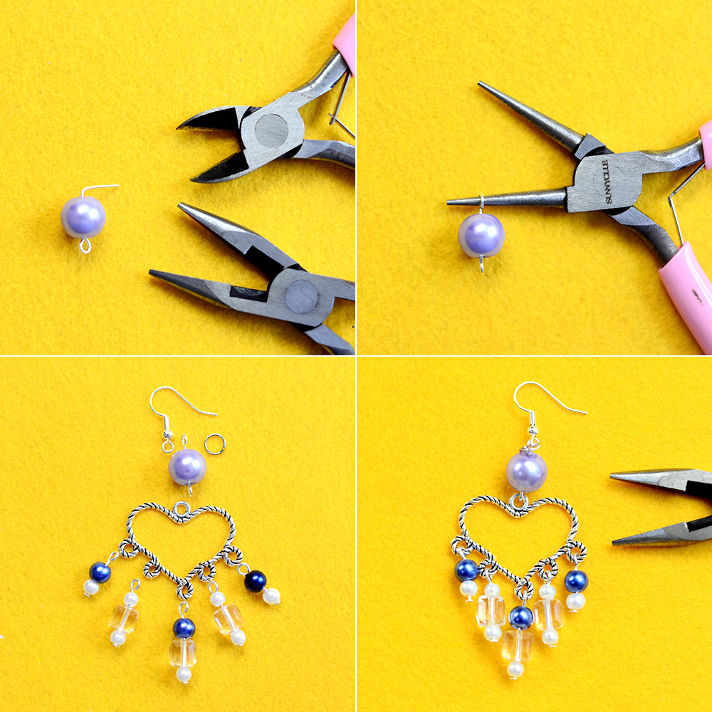 Кулон сердце серьги