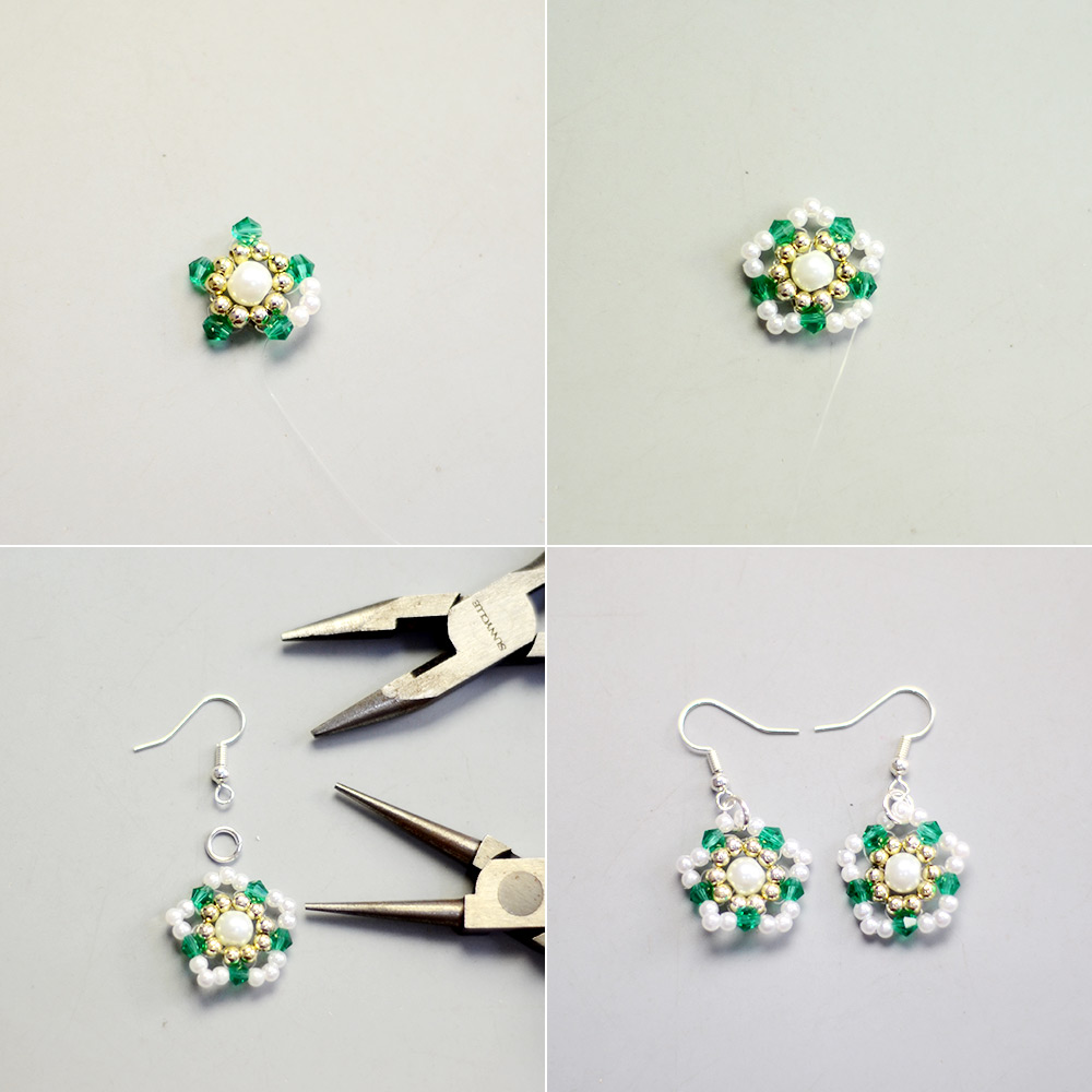 Серьги с пятиугольным жемчугом-5