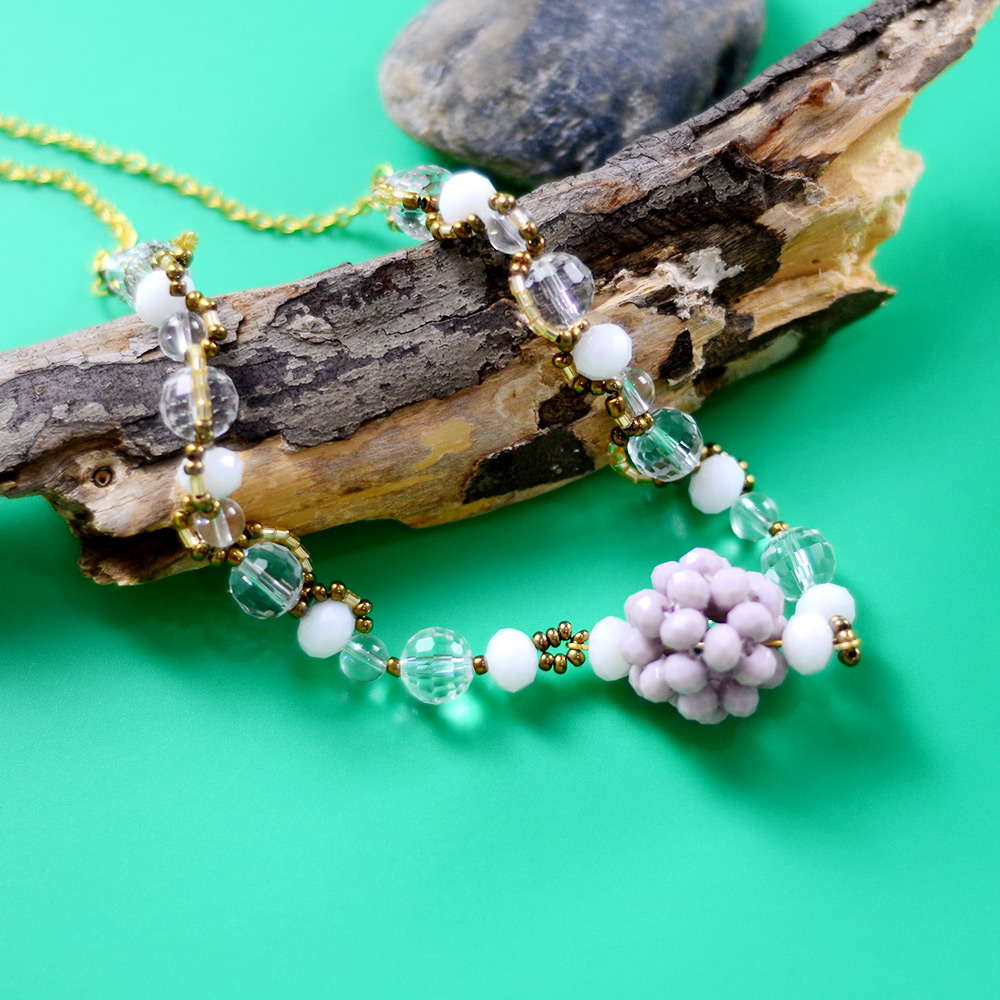 Ожерелье из хрустальных бусин-1