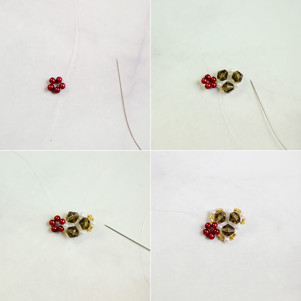 Браслет с жемчугом и кристаллами в стиле барокко-3