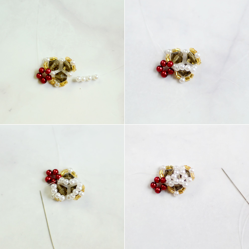 Браслет с жемчугом и кристаллами в стиле барокко-4