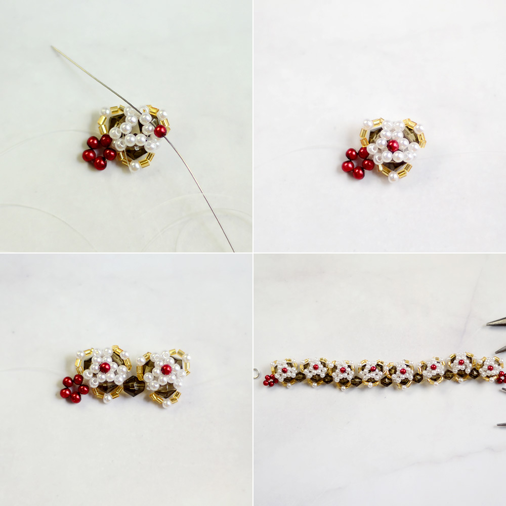 Браслет с жемчугом и кристаллами в стиле барокко-5