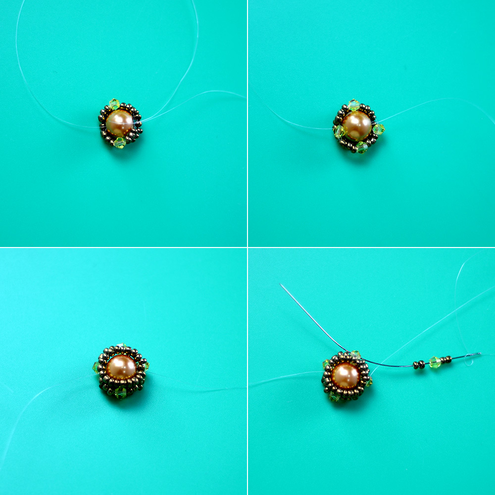 Брошь с солнечным цветком-4