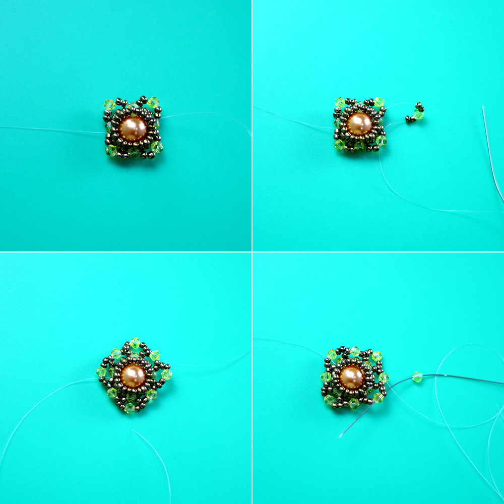 Брошь с солнечным цветком-5