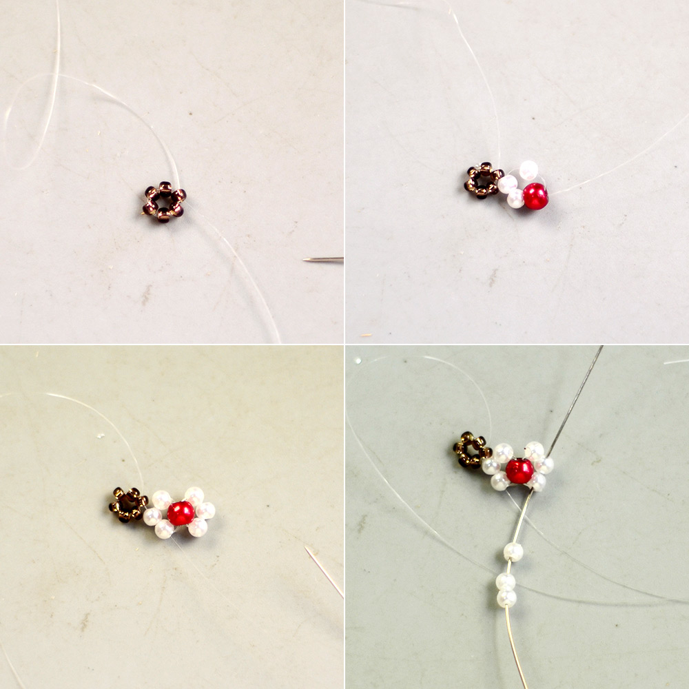 Простой крошечный браслет из жемчуга-3