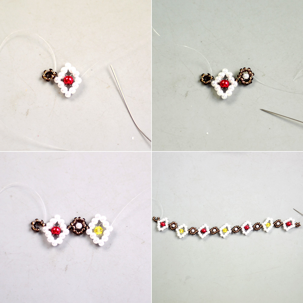 Простой крошечный браслет из жемчуга-4