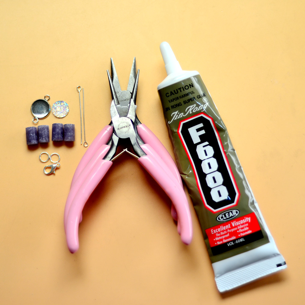 Браслет из фиолетовых драгоценных камней-2